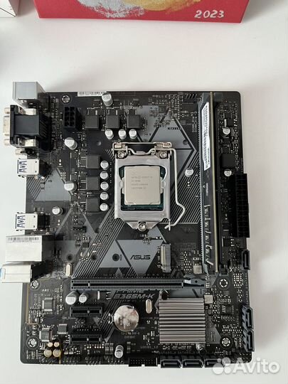 Материнская плата с процессором i5 9400 + озу 8 Gb