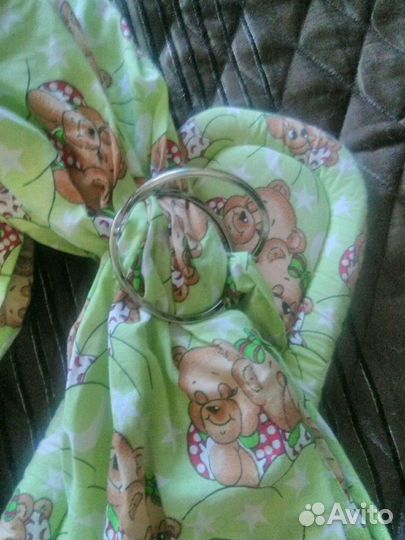 Слинг с кольцами новый для ношения ребенка