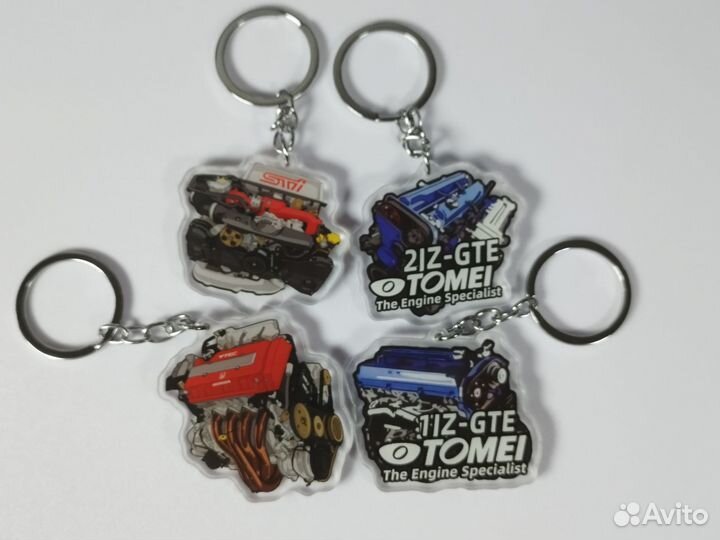 Брелок. Двигатель 1JZ, 2 JZ, STI, vtec. В наличии
