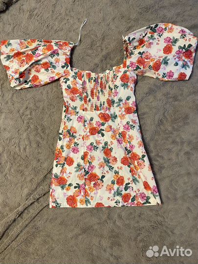 Платье mini летнее женское zara 42