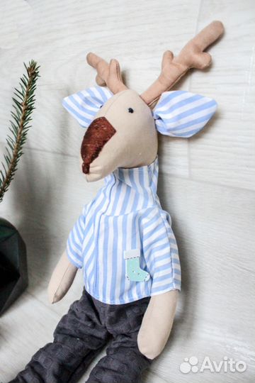 Олень тильда. Новогодний олененок