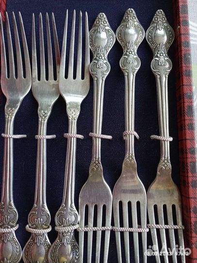 Набор столовых приборов мельхиор СССР