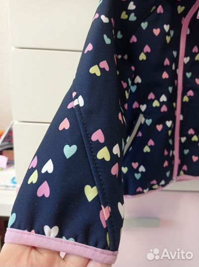 Куртка для девочки софтшел нм, на 2-3 года