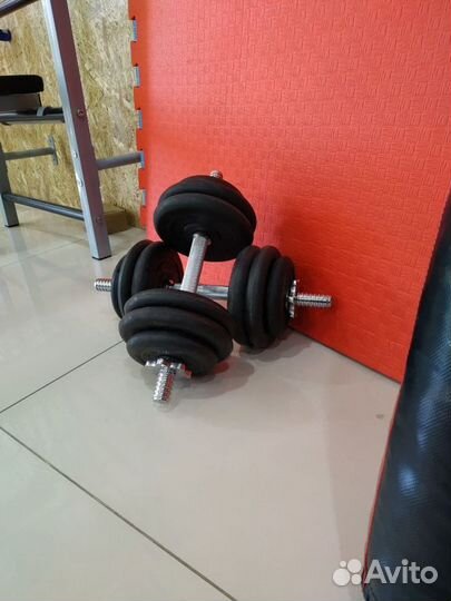 Гантели oбpeзинeнные