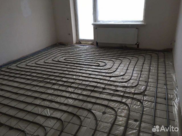 Монтаж системы отопления с теплым полом