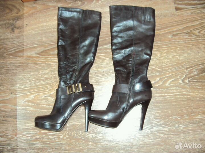 Новые демисезонные сапоги из натуральной кожи