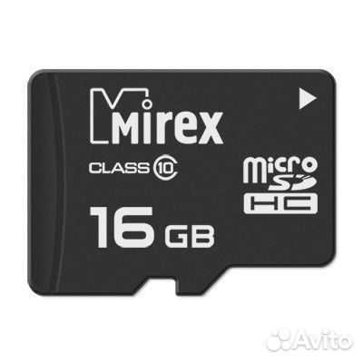 Карта памяти MicroSD 16GB Mirex Class 10