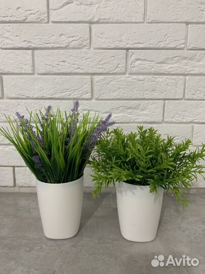 Зелень искусственная в горшочке