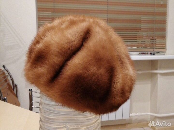 Норковая женская шапка