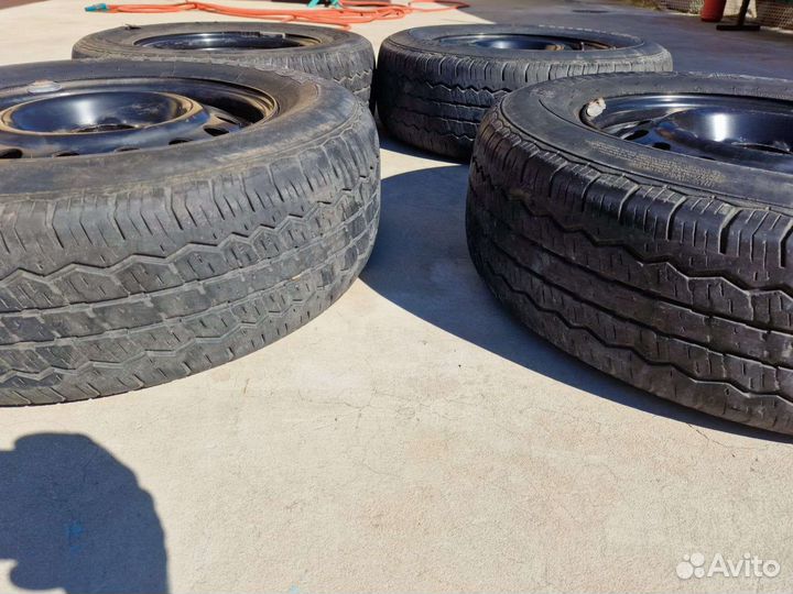 Штампованные диски г15 с резиной