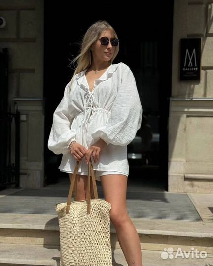 Идеальная двойка из рубашки и шорт льняной