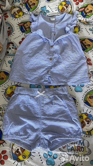 Летний костюм для девочки H&M 98 размер