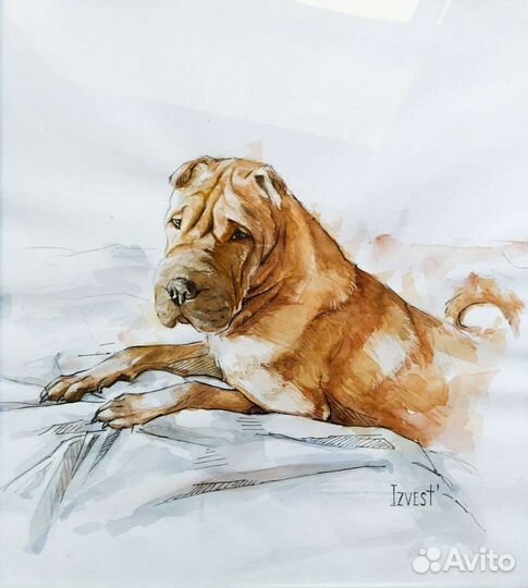 Портрет акварелью на заказ