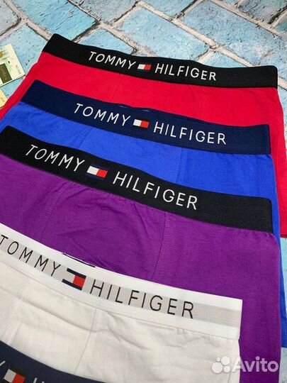 Трусы мужские бокскры tommy hilfiger +5 носков