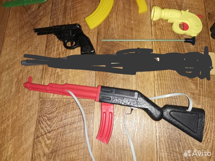 Игрушка СССР, автомат, пистолет