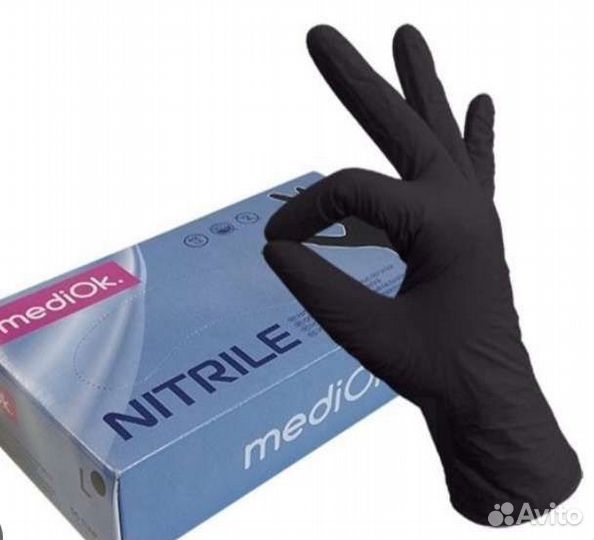 Перчатки нитриловые, маски медицинские, бахилы
