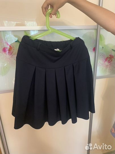 Школьная юбка темно-синяя