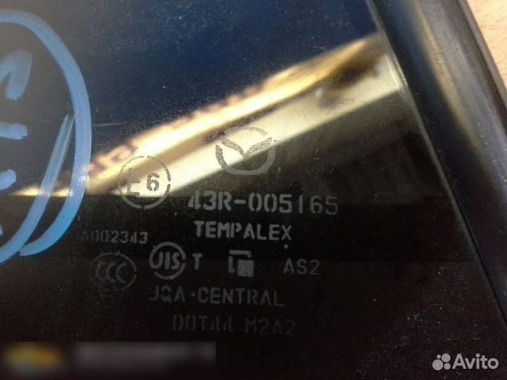 Стекло двери задней левой Mazda Mazda 3 (BL) 2009