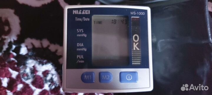 Тонометр на запястье nissei WS-1000