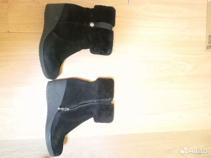 Зимние сапоги замшевые 40