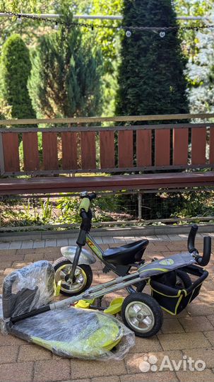 Велосипед коляска с ручкой