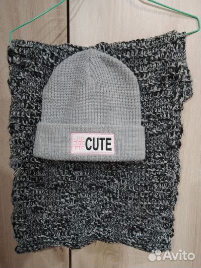 Шапка+снуд