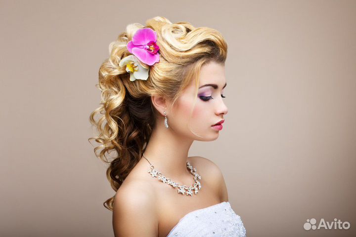 Свадебные, вечерние, выпускные прически и визаж