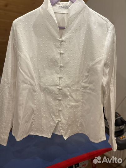 Женская блуза рубашка белая, 50 размер, германия