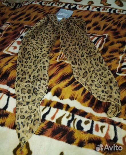 Леопардовый шарф