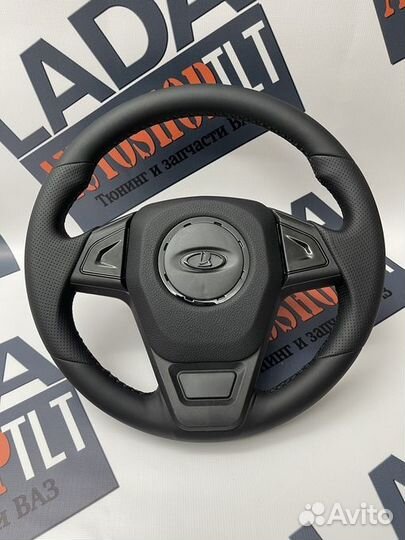 Руль Барс в коже для Лада Приора