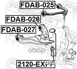 Опора шаровая нижнего рычага перед прав/лев