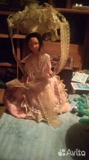 Кукла авторская в старинном платье