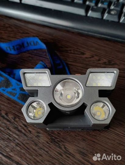 Фонарик налобный аккумуляторный