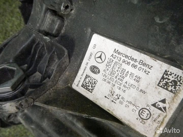 Фара правая Mercedes-Benz E-Class