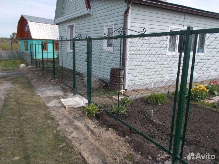 Забор сетка рабица