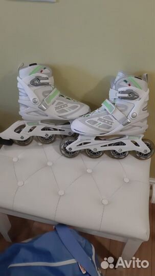 Роликовые коньки Roces+Защита+Переноска 39 р-р