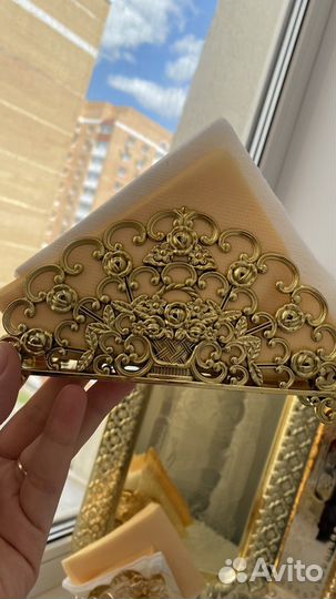 Салфетница под золото