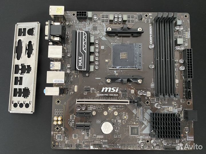 Материнская плата am4 msi b450m pro-vdh max