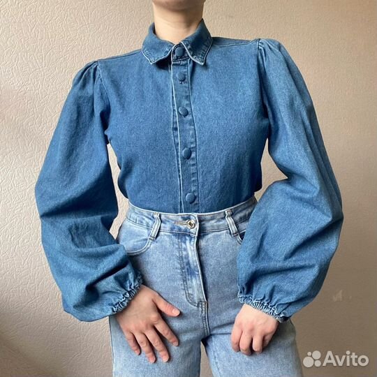 Джинсовая блузка