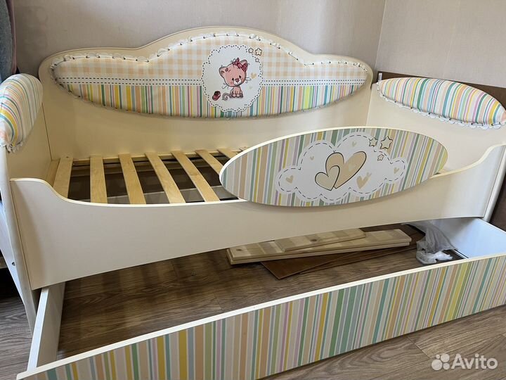 Детская кровать 80 160 с ящиками