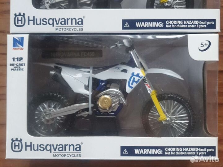 Модель мотоцикла huskvarna 1:12