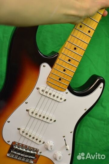 Дека гриф Stratocaster стеклит запчасти демо видео