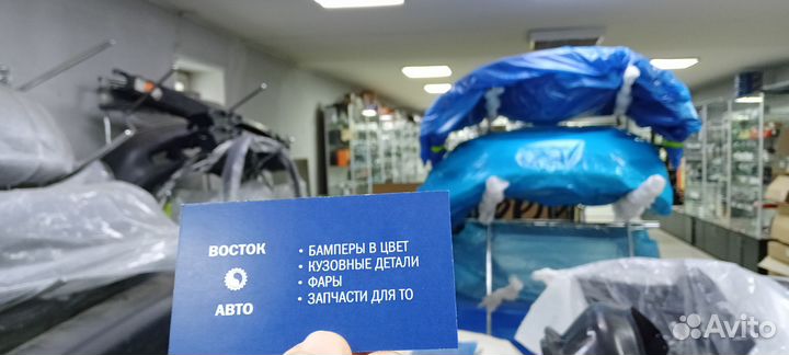 Бампер передний Solaris (2011-14) чёрный