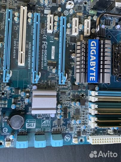 Комплект на сокете lga 1366 мать+Проц+Память