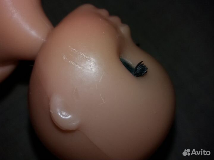 Кукла СССР лысая без волос ретро 21 см советск