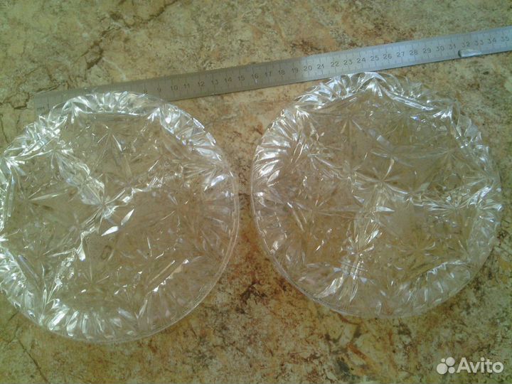 Менажница. Хрусталь. СССР. 2 шт