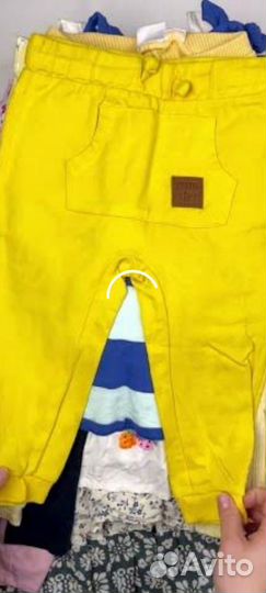 Детские вещи б/у пакетом 38 шт. бронь