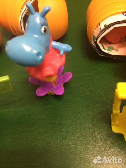Игрушки из киндера бегемотики 2017г вся коллекция