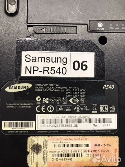 Ноутбуки Samsung Asus