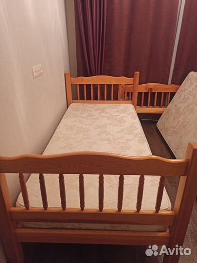 Двухъярусная кровать бу с матрасами